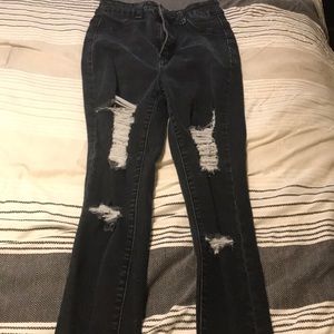 Black Ripped Skinny Jeans